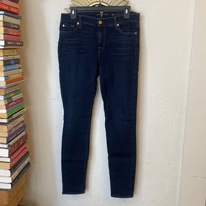 Seven For All Mankind Dark Wash Skinny Jeans Size 28